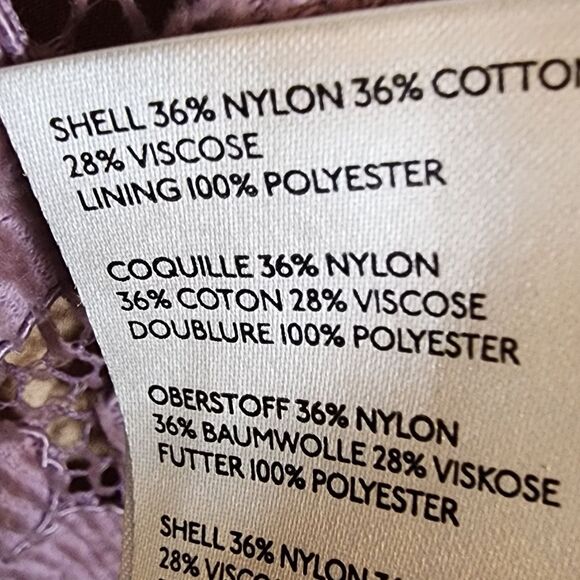 EUC Free People Dangerous Love Sleeveless Lace Mini Dress Wisteria Size 4 - Picture 15 of 16